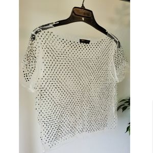 Diamond Mesh Crop Top